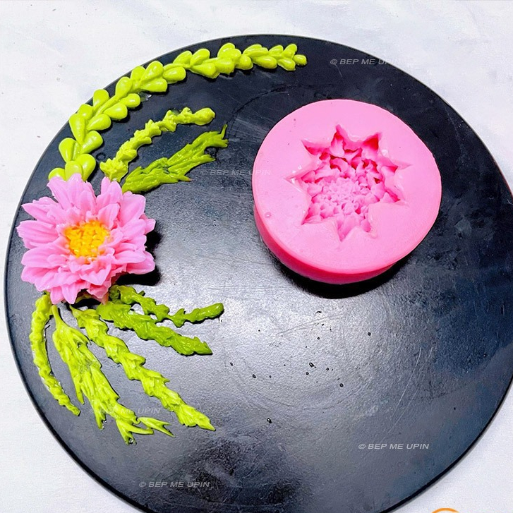 Khuôn silicon khuôn hoa thược dược mã S12