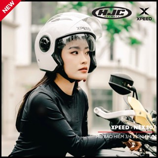 [CHÍNH HÃNG HJC] Mũ Bảo Hiểm 3/4 HJC XPEED NEX 30 – 2 Kính – Kính Âm – Chống Tia UV – BH 12T