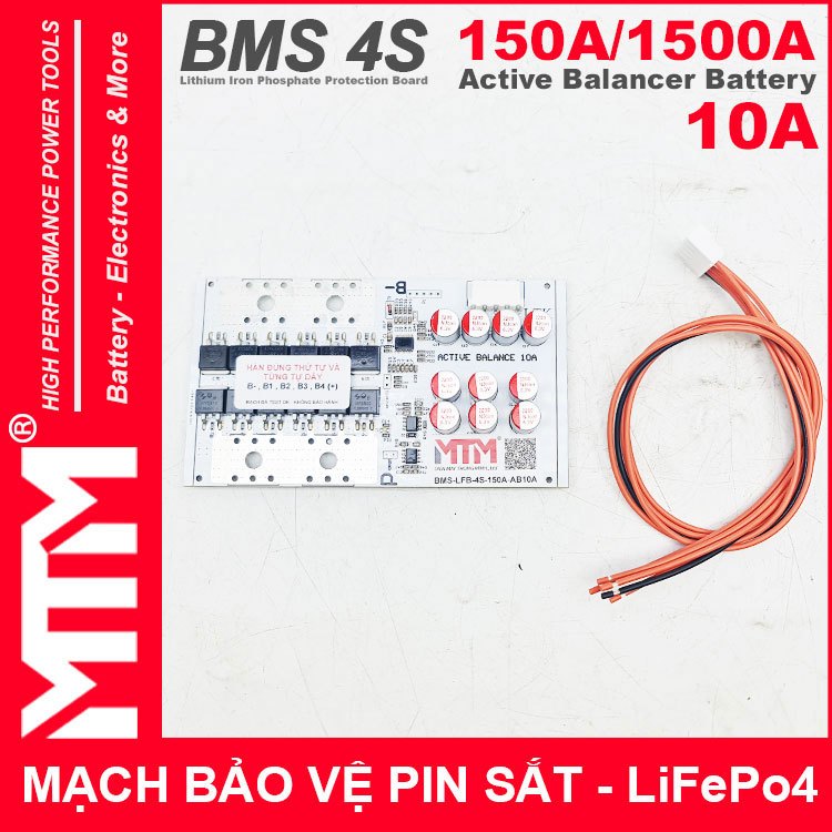 Mạch bảo vệ pin sắt 4S 150A-1500A 12.8V