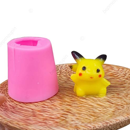 Khuôn silicon pikachu hoạt hình đáng yêu làm bánh