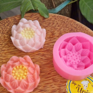 [KHUÔN 4D SALE] Khuôn Silicon Hoa Sen Nở 6cm