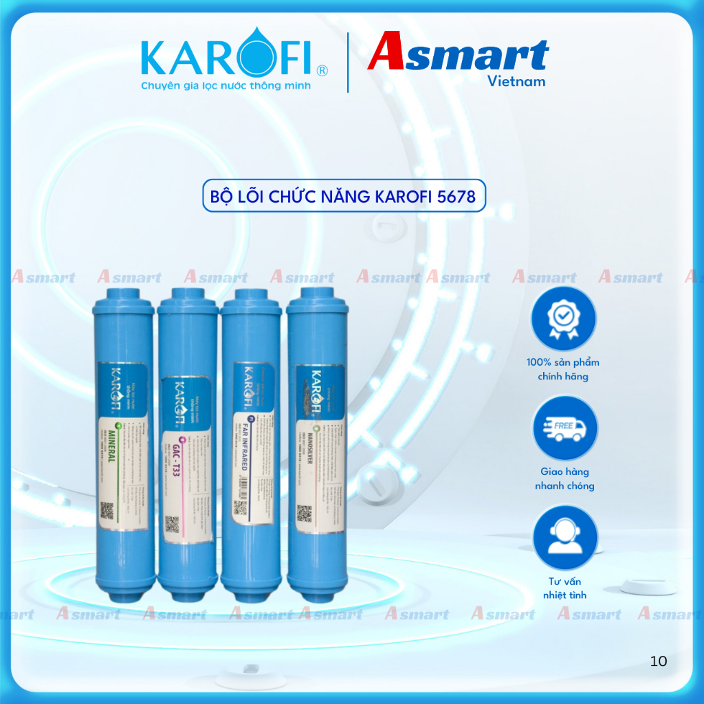 Bộ lõi lọc nước chức năng Karofi 5678 chính hãng