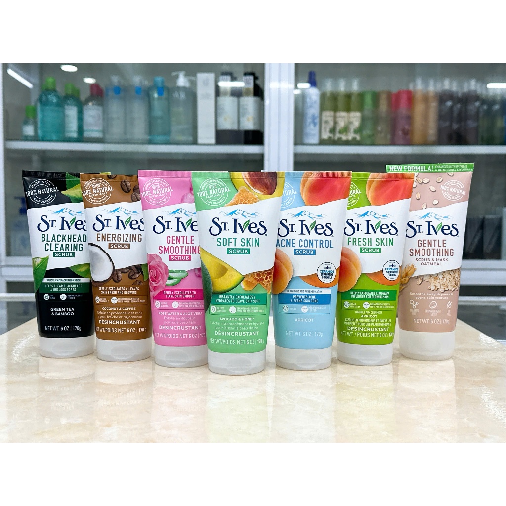 Sữa Rửa Mặt Tẩy Tế Bào Chết St.Ives Mẫu Mới 170g Chính Hãng Công Ty
