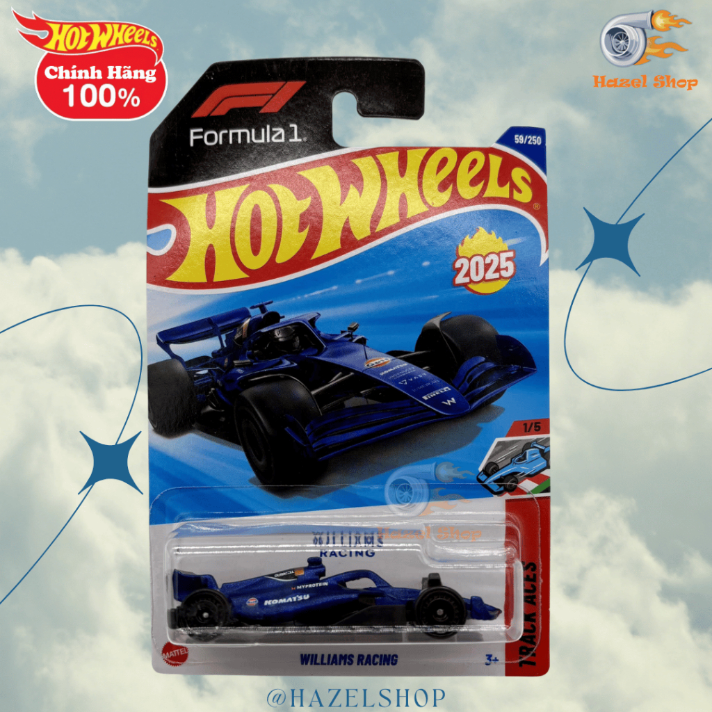 Hazel Shop - Xe mô hình Hot Wheels basic - Williams Racing (Formula F1)