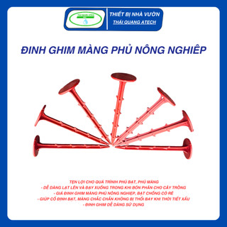  1KG Đinh Ghim  15cm  ghim màng phủ nông nghiệp  Bạt phủ chống cỏ   Bền Dẻo  đầu Tròn bám chặt vào đất chắc chắn ThQuang 