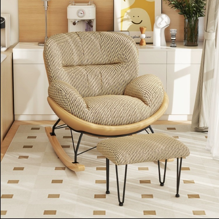 Phong cách Bắc Âu ghế bập bênh phòng khách ban công ghế giải trí nhà phòng ngủ lười sofa đơn ghế ngh | BigBuy360 - bigbuy360.vn