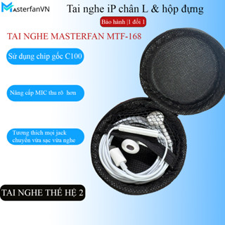Tai Nghe Ip Chân L Có Mic chính hãng MasterfanVN Chất Âm Sống Động, BH 3 Tháng Nhét Tai Nghe Nhạc