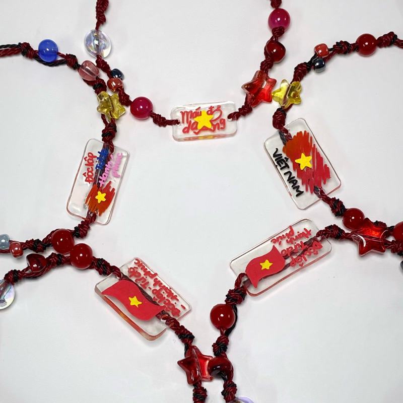 VÒNG TAY VIỆT NAM HANDMADE 4IN1 - ĐỘC LẬP TỰ DO HẠNH PHÚC 🇻🇳