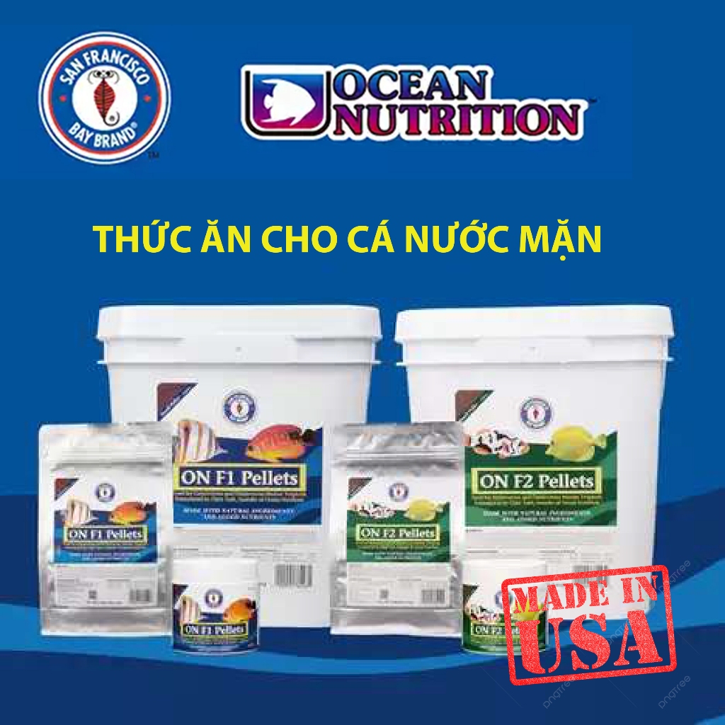 Cám hạt cho cá cảnh biển cao cấp , hikari , ocean nutrition F1 , F2