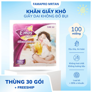 Thùng 5.2 ký 30 gói khăn giấy rút EMOS giấy dai chất lượng