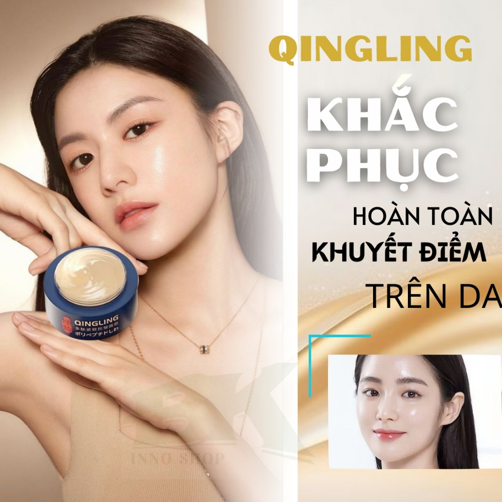 Kem Xóa Nếp Nhăn, Mờ Nám, Tàn Nhang QINGLING 50Gr, Chống Chảy Xệ, Bổ Sung Collagen, Da Trắng Mịn, Nâng Cơ Mặt | BK INNO