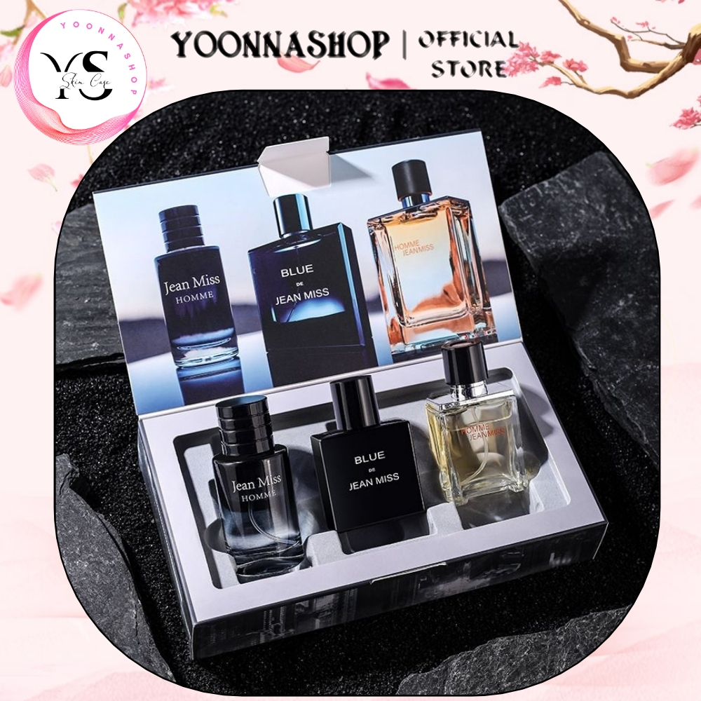 Set 3 Chai Nước Hoa Nam JEAN MISS 30mlx3 Mùi Hương Mạnh Mẽ, Sang Trọng, Thơm Lâu SET3-JEAN MISS