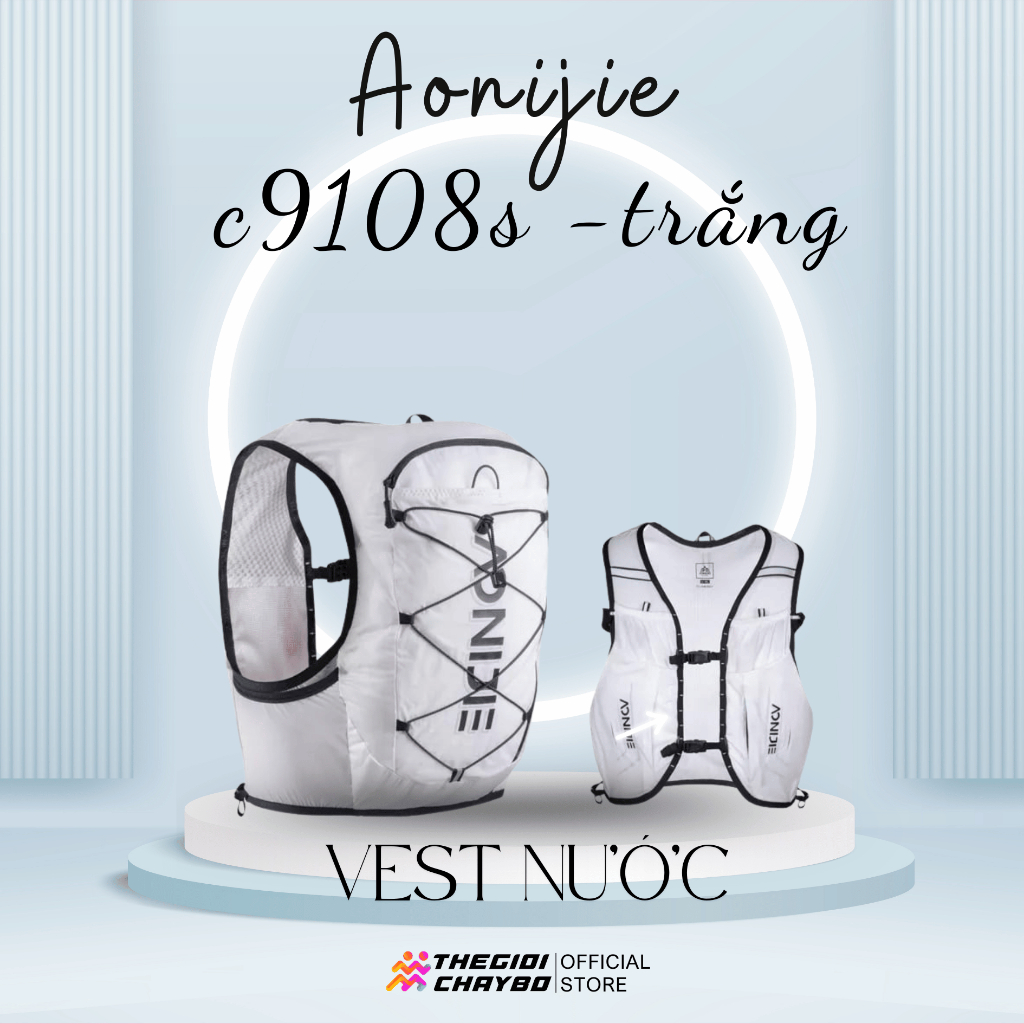 [MUA VEST TẶNG GẬY] Vest nước chạy bộ Aonijie C9108S - Chống thấm nước, siêu nhẹ