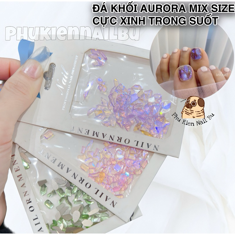 Đá Khối Chân Bằng thạch trong Aurora Nail