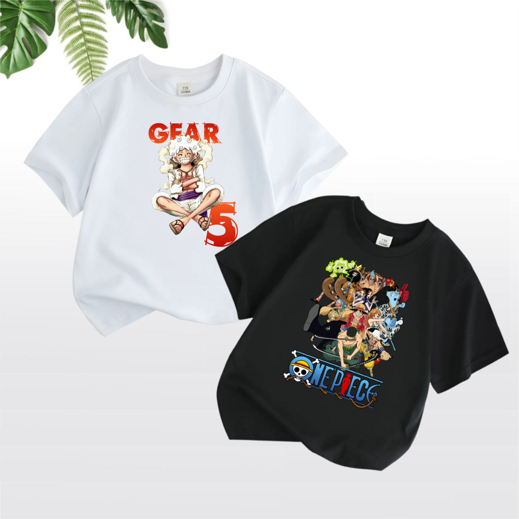 Áo One Piece Luffy Gear 5 Cotton 100% Nhiều Mẫu Đủ Size Cho Bé Trai