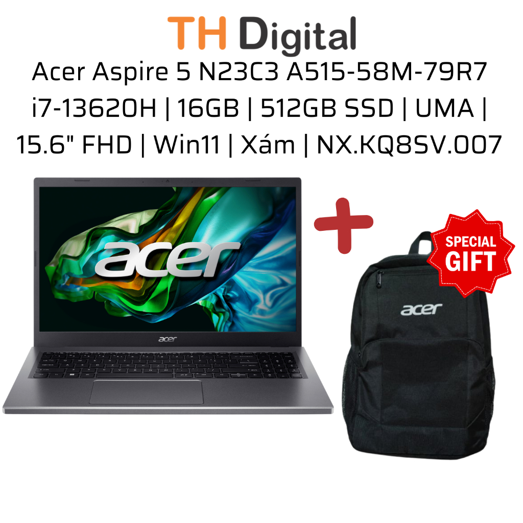 Acer Aspire 5 A515-58M-79R7: Cấu hình mạnh mẽ, thiết kế hiện đại