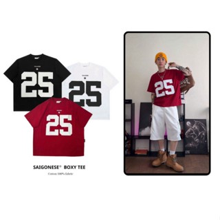 Áo Thun SAIGONESE Form Boxy Số 25 Unisex Nam Nữ 3 Màu