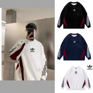 Áo sweater thêu logo nam nữ khoác nỉ dài tay unisex, Áo swt nam nữ form rộng Q01