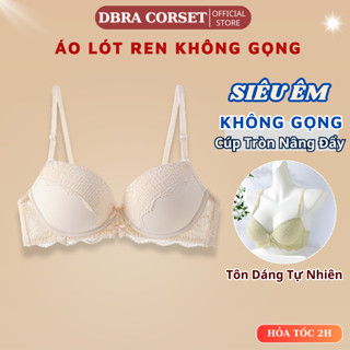 Áo Ngực Đệm Dày 4cm Không Gọng Viền Ren Siêu Nâng Đẩy Ngực Tạo Khe DBRA Coset AV.111