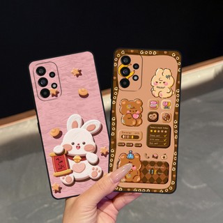 Ốp lưng Samsung A52 - A53 - A72 - A73 in hình caro gấu thỏ, gấu bear cute