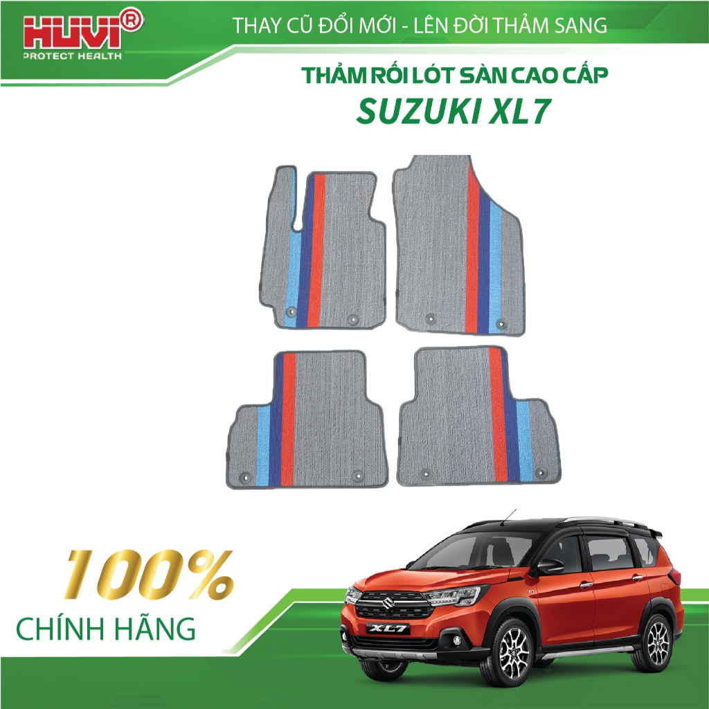 [DÙNG VỚI THẢM SÀN HUVI] Thảm rối lót sàn xe ô tô SUZUKI XL7 2020+ loại 7 chỗ nhựa PVC cao cấp chính