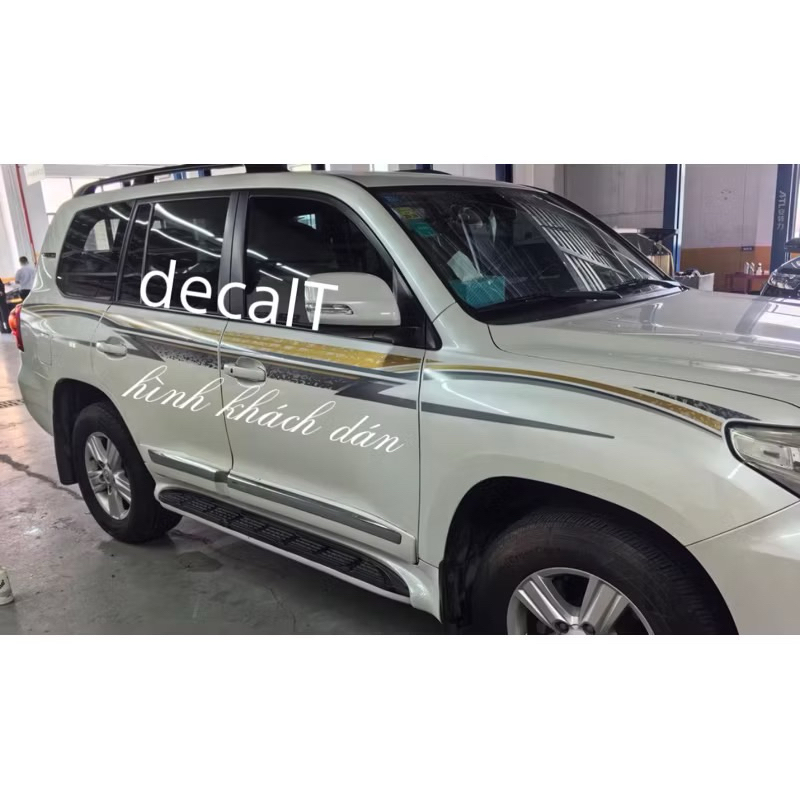 (Tem Nhập Khẩu) Tem Dán Sườn Xe Land Cruiser 2008-2015. Tem Dán Sườn Xe Land Cruiser 2008-2015