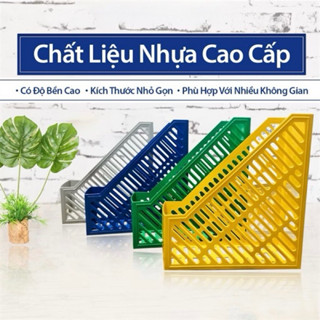 Khay đựng tài liệu nhựa 1 ngăn - 3 ngăn - Kệ rổ xéo nhựa - File đựng tài liệu
