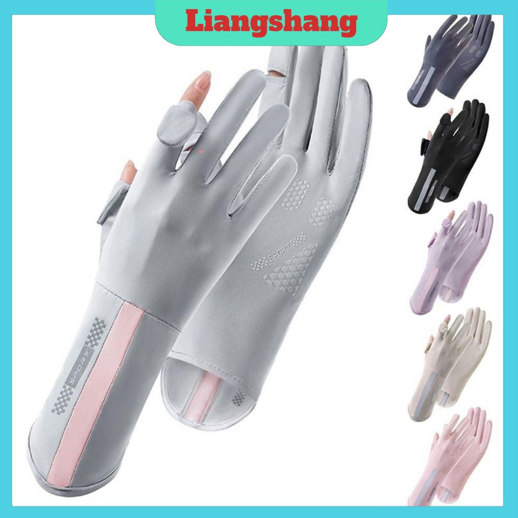 Găng Tay Chống Tia UV SPORT - Găng tay Chống Nắng Hở Ngón Chống Trượt Bao Kín Tay Thoáng Khí Lái Xe Nam Nữ (tuyển s