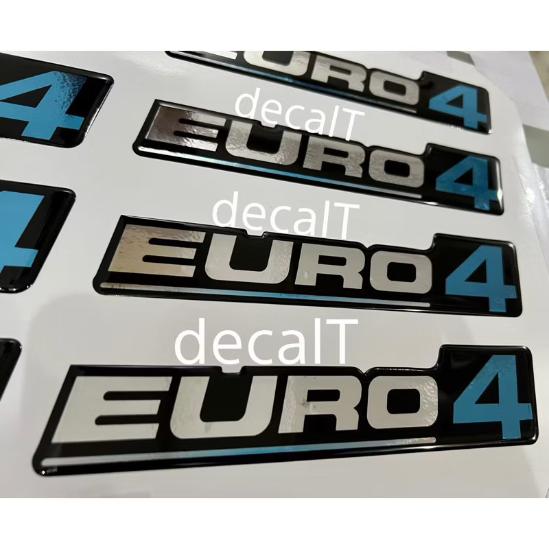 Tem Euro 4 Chữ Nỗi Dán Xe Tải. Tem Euro 4 Chữ Nỗi Dán Xe Tải