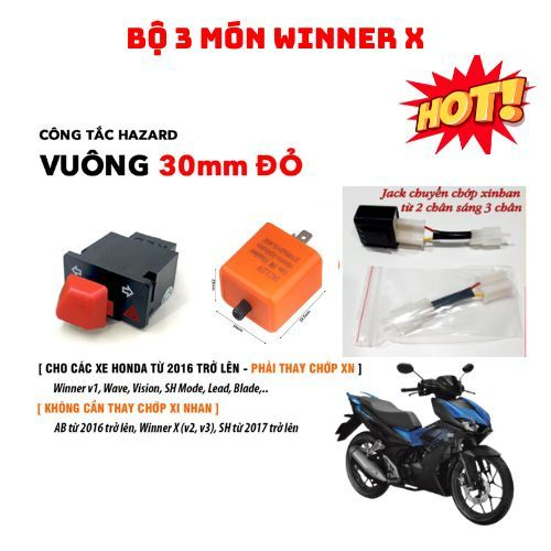 Bộ Hazard Cho Winner X – Chớp Thai 001 – Nháy 4 Xi Nhan Khẩn Cấp