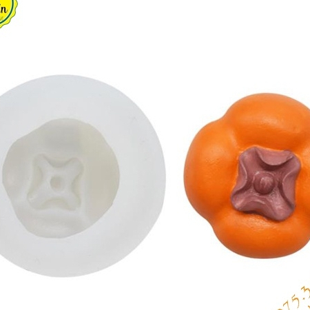 Khuôn silicon quả hồng 6,5cm