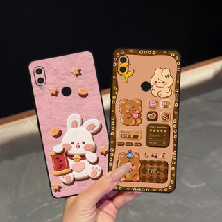 Ốp lưng Xiaomi Redmi 7 - Redmi Note 7 in hình caro gấu thỏ, gấu bear cute