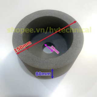 Đá mài trụ tròn dạng lon đường kính 150mm trục 32mm