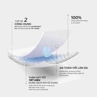 Bông Tẩy Trang Pop Puf Classic 100 Miếng