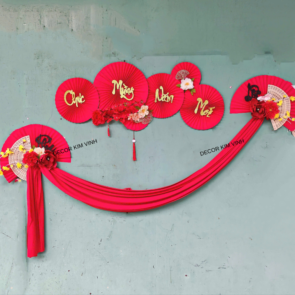 Set Vật Liệu Làm Phông Nền Trang Trí Tết SET17