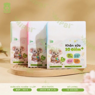  Khăn Sữa Mipbi 10 Điểm Cộng Khăn Sữa Không Xổ Lông 