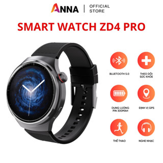 Smart watch Đồng hồ thông minh ZD4 PRO, smart watch thể thao màn hình 1.5 inch, pin lớn, theo dõi sức khỏe