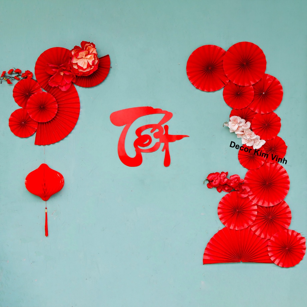 Set Vật Liệu Làm Phông Nền Trang Trí Tết SET18