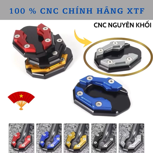 Phụ Kiện Xe Máy Chân Chống CNC Nguyên Khối C6 Premium D8 Exclusive Cao Cấp HB