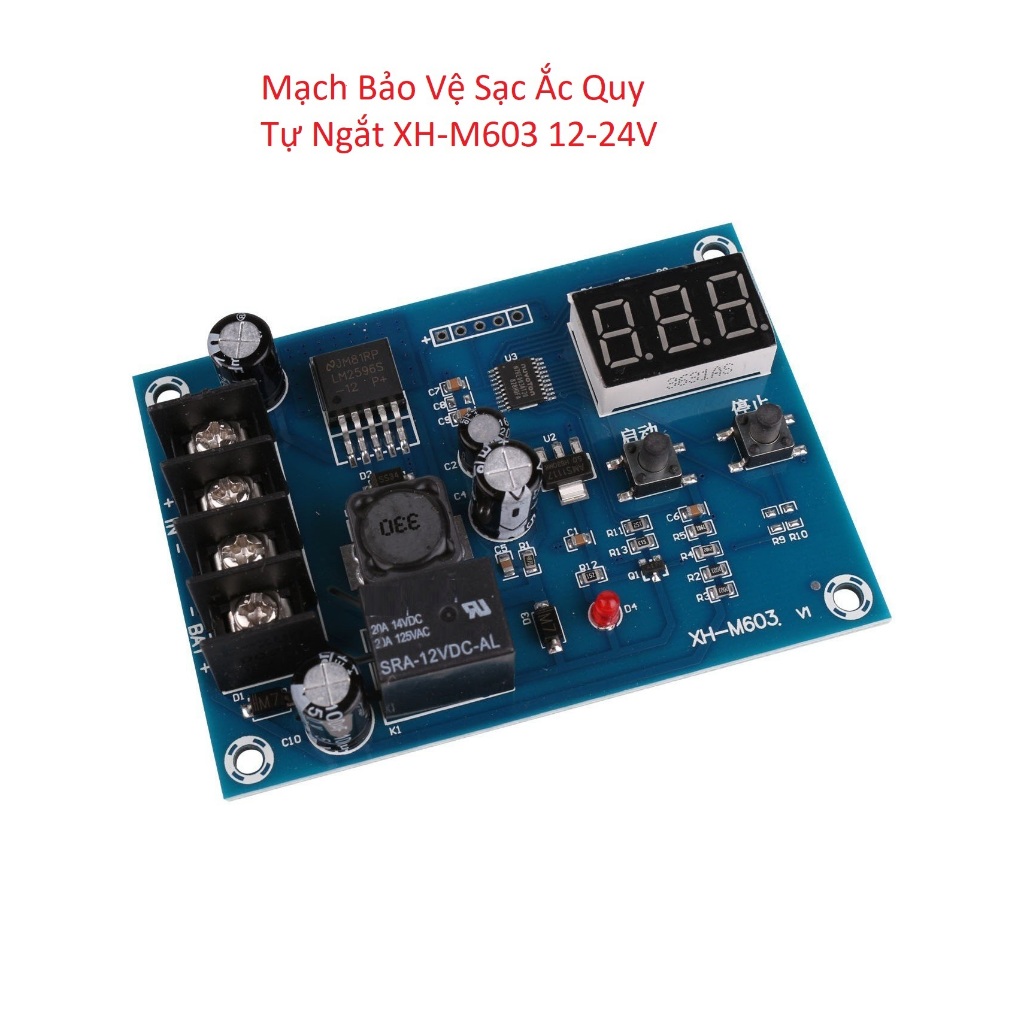 Mạch điều khiển sạc acquy tự động XH-M603 12-24V