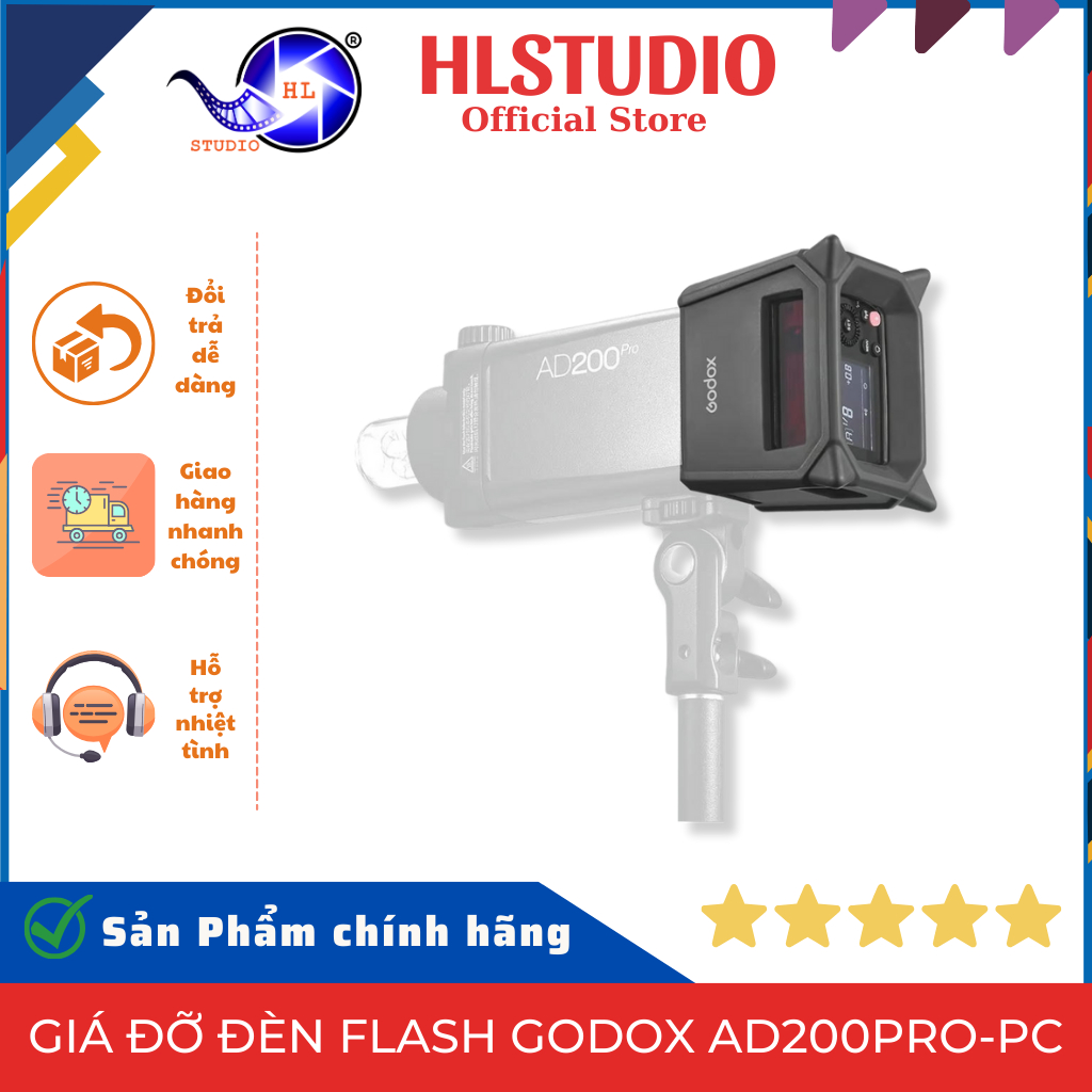 Giá Đỡ Đèn Flash Godox AD200Pro-PC HL Studio