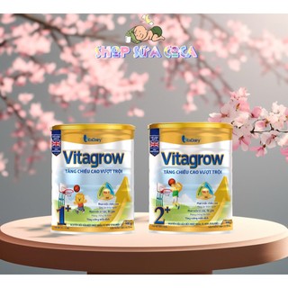(Mẫu Mới)Vitadairy - Sữa bột Vita Grow 1+3+ 900gr (date mới mã QR tích xu trên app)