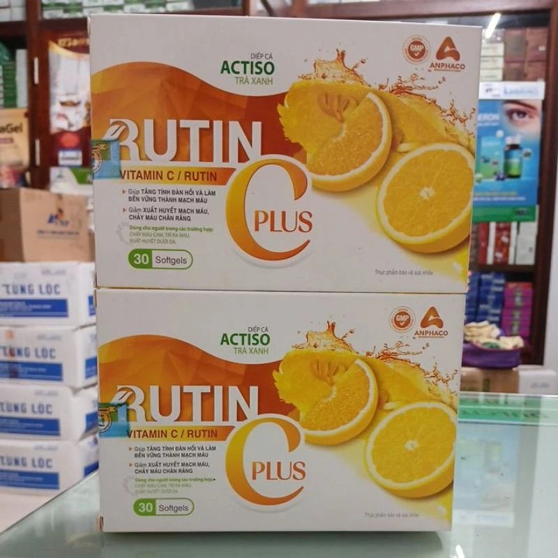 Rutin C Plus vitaminC, Actiso, Diếp Cá, Trà xanh tăng tính bền thành mạch, hỗ trợ giảm xuất huyết, c