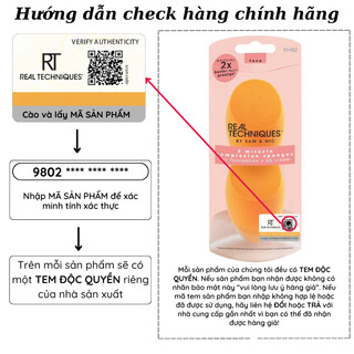 Set 2 Mút Tán Nền RT REAL TECHNIQUES 2 Miracle Complexion Sponge