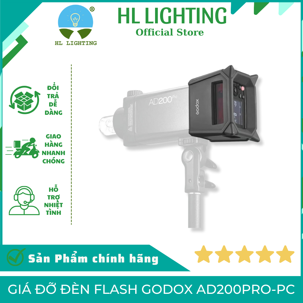 Giá Đỡ Đèn Flash Godox AD200Pro-PC HL Lighting