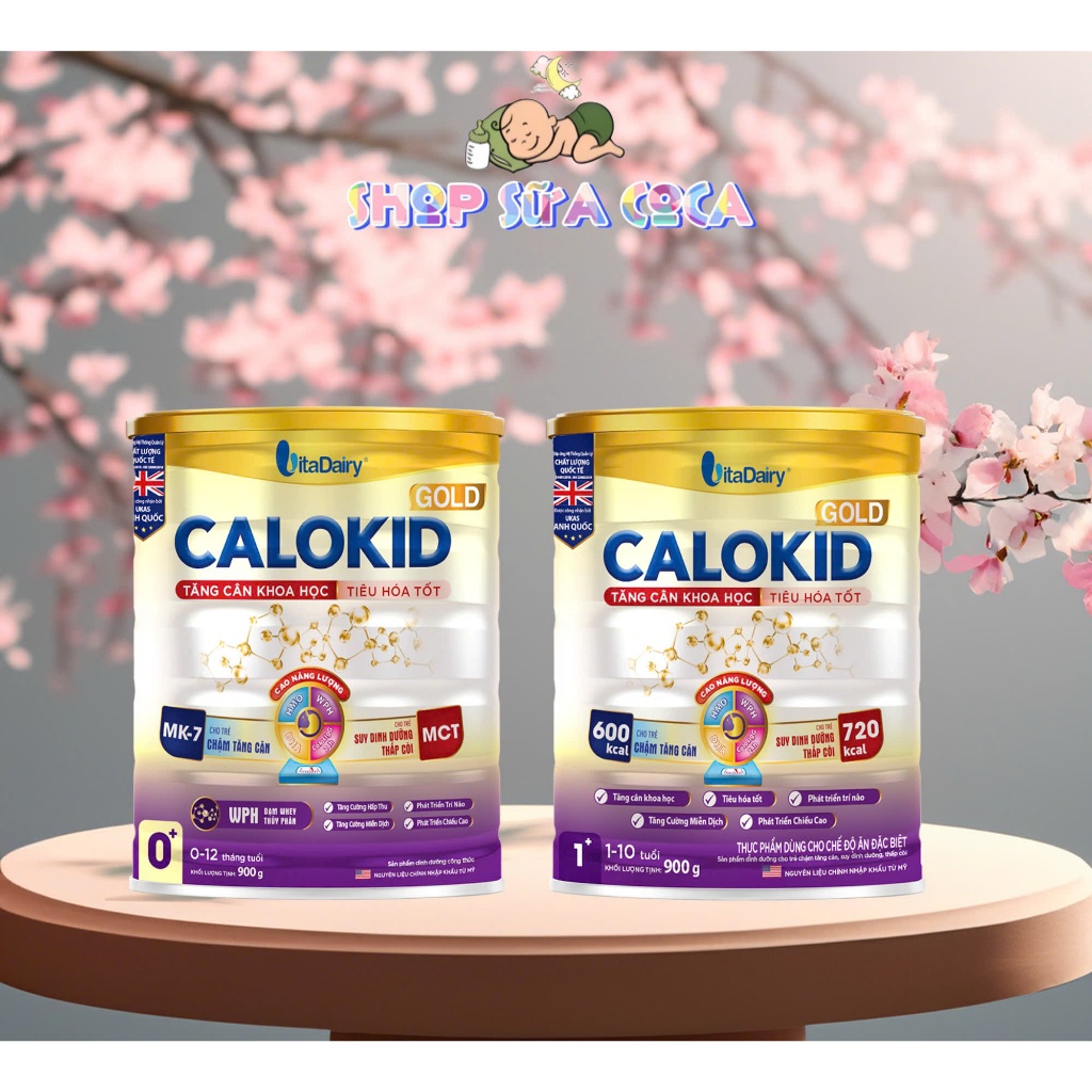 Sữa Calokid 0+1+ 900gr (mã Qr tích xu đầy đủ)