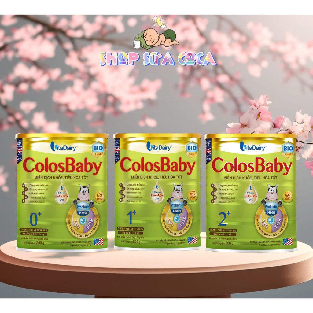 Sữa Colosbaby Bio 0+,1+,2+ 800gr (đầy đủ mã QR tích xu)