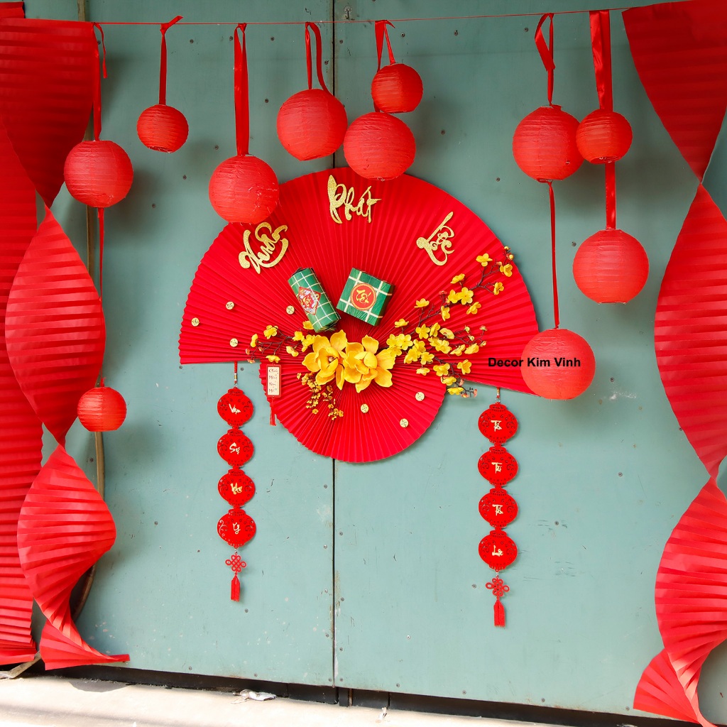 Set Vật Liệu Làm Phông Nền Trang Trí Tết SET19