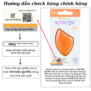 Mút Tán Kem Nền RT Real Techniques MIRACLE COMPLEXION SPONGE