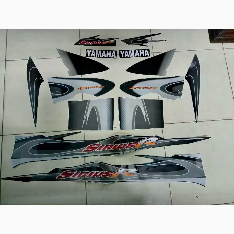 Bộ tem sirius đời đầu 2006 màu đen bạc hàng nhập Thái Lan chất lượng cao dành trang trí riêng cho dò